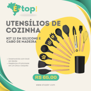 Kit 12 Utensílios De Cozinha